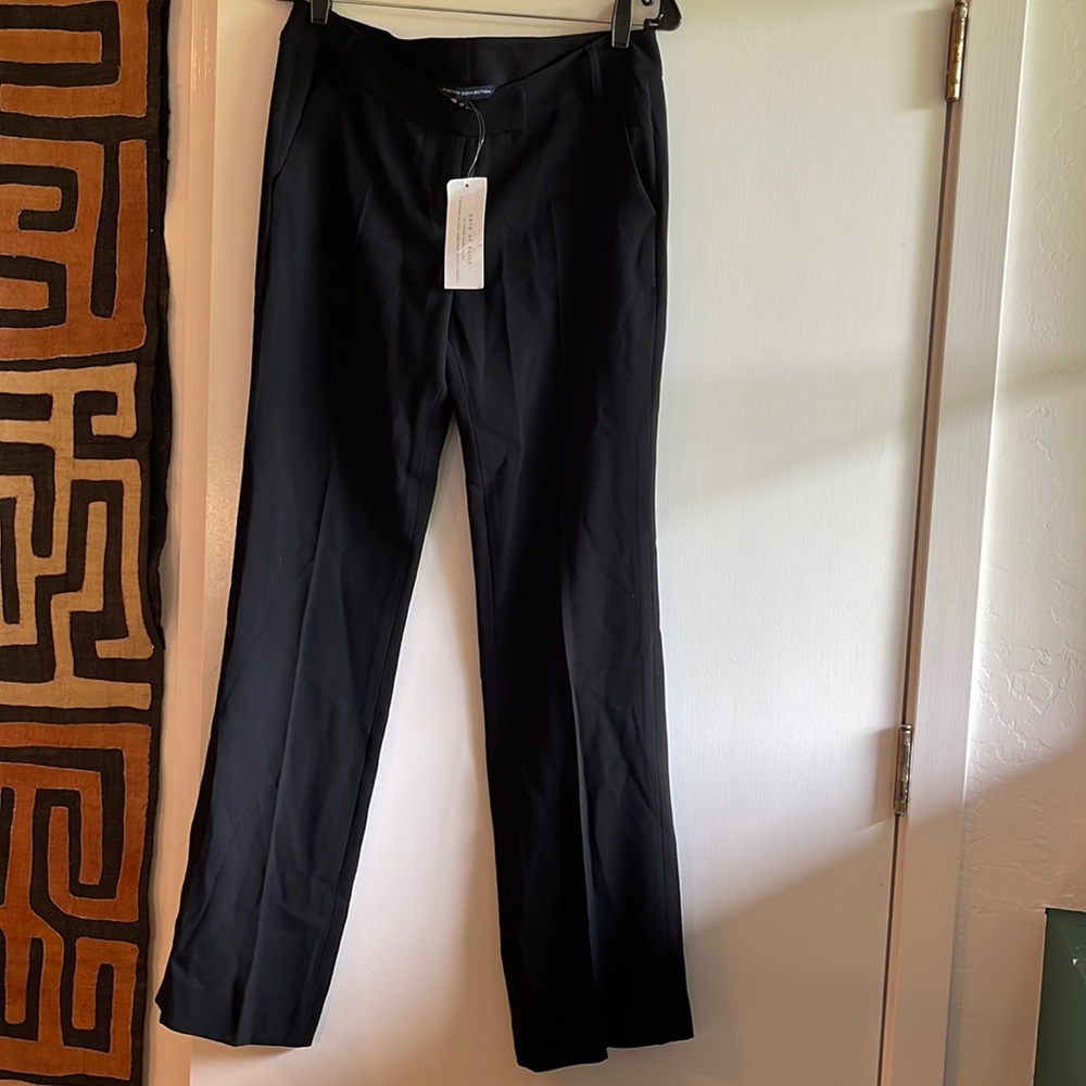 French Connection straight black suit pants US size 8 (UK 12) NWT